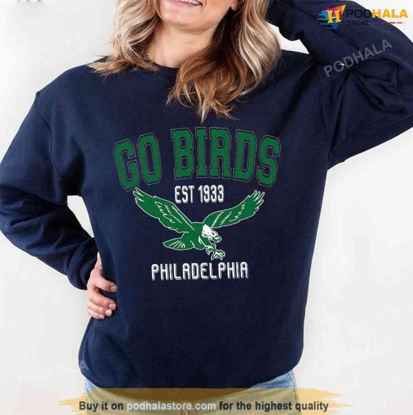Vintage Eagles Shirt, Go Birds Vintage Philadelphia Eagles Sweatshirt