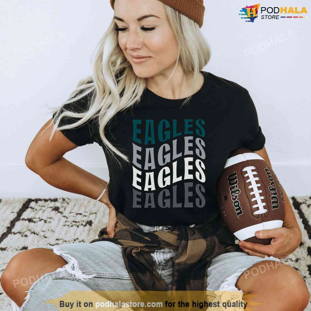 Women's Eagles Shirt, Gifts For Eagles Fans - Happy Place for