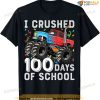 100 Days Of School Monster Truck 100th Day Of School Boys T-shirt L6d