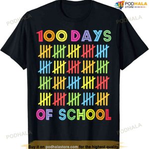 100 Days Of School Shirt Kids 100th Day Of School Costume T-shirt O3r