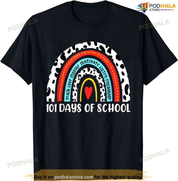 100th Day Of School 101 Days 100 For Teacher Boys Girls Kids T-shirt