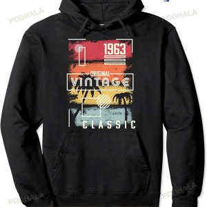 1963 Birthday Vintage T-Shirt Retro Vintage Tee Pullover Hoodie