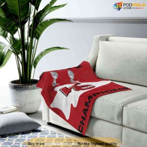 2 Time Football Champion Kansas City Chiefs Blanket Kc Chiefs Merchandise 3