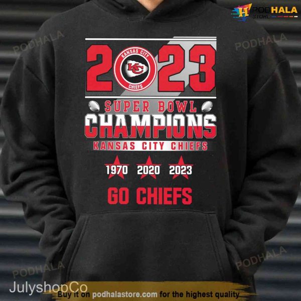 2023 Super Bowl Champions Kansas City Chiefs Shirt, Go Chiefs T-Shirt