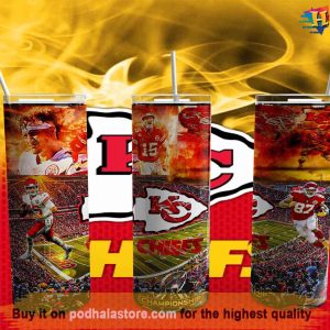 20oz Skinny Tumbler Kansas City Chiefs Gifts