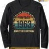 60 Year Old Gifts Made in 1963 Vintage 60th Birthday Retro Long Sleeve T-Shirt