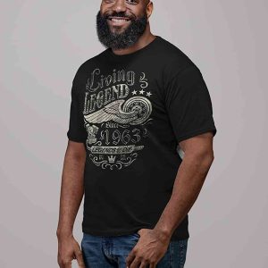 60th Birthday Gift Shirt For Men Living Legend 1963 Legends Never Die 60th Birthday Gift 2