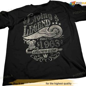 60th Birthday Gift Shirt For Men Living Legend 1963 Legends Never Die 60th Birthday Gift 3