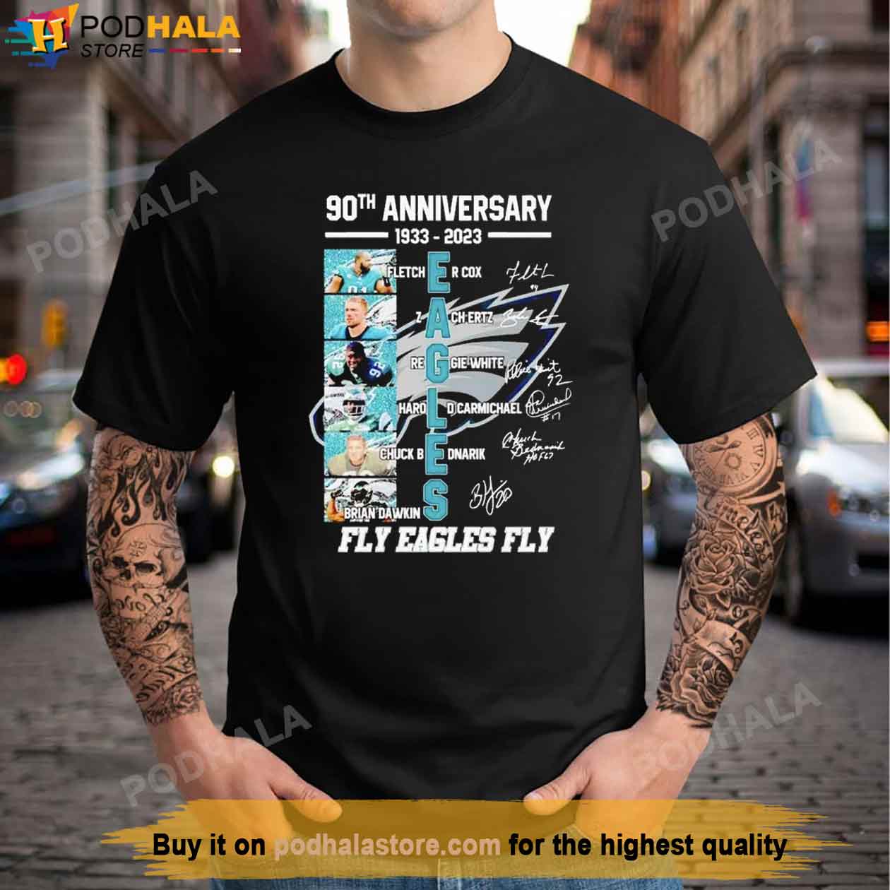 90th Anniversary 1993-2023 Philadelphia Fly Eagles Fly Signatures Shirt -  Bring Your Ideas, Thoughts And Imaginations Into Reality Today