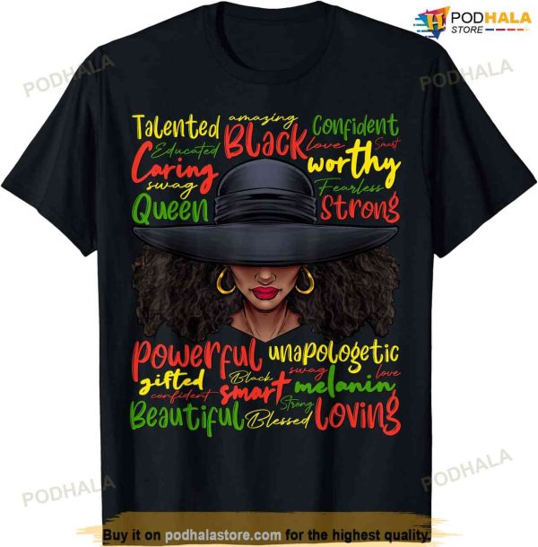 African Black History African American Ladies Juneteenth T-shirt