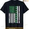 American Flag St Patricks Day T Shirt Vintage Irish Lucky T-shirt