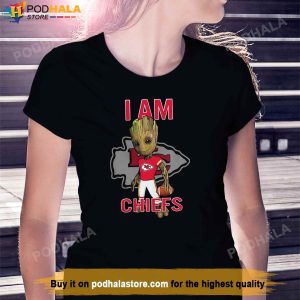 Baby Groot I Am Kansas City Chiefs Tee Kc Chiefs Super Bowl Gifts