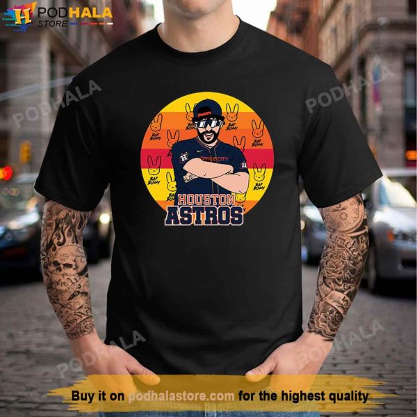 Bad Bunny Houston Astros Tshirt, Astros World Series Shirt