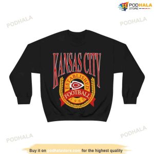 Vintage Kansas City Shirt, Football Crewneck Shirt, Reds Pullover