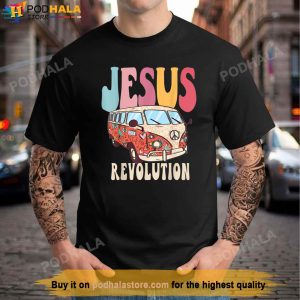 Boho Jesus-Revolution Christian Faith Based Jesus Costume Faith Women  T-shirt