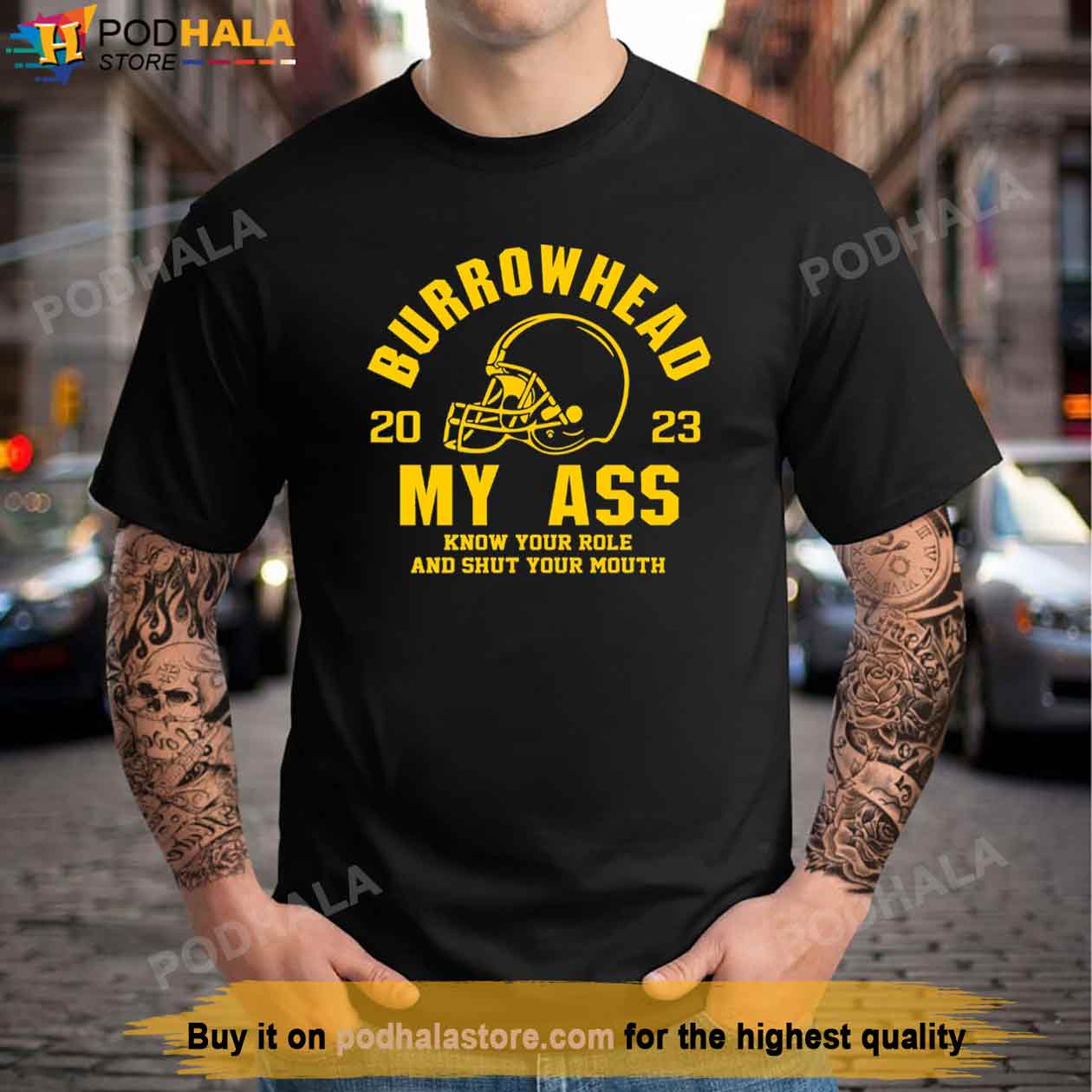 Burrowhead My A Chiefs Shirt, Kansas City Football Unisex Hoodie Crewneck