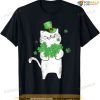 Cat Leprechaun T-shirt Cat Lover Shamrock St Patrick's Day T-shirt