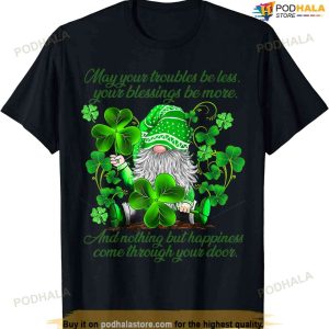 Christian Gnome St Patricks Day Irish Blessing Leprechaun T-shirt