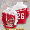 Damien Williams 26 NFL Football Kansas City Chiefs 3D Hoodie