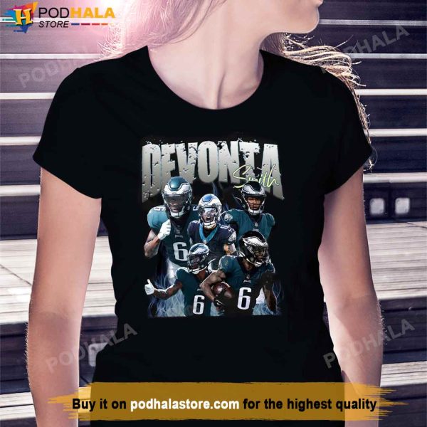 Devonta Smith 06 Player Philadelphia Eagles Vintage T Shirt