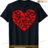 Dinosaur Love Heart Cute Valentines Day Boys Kids Toddlers T-shirt