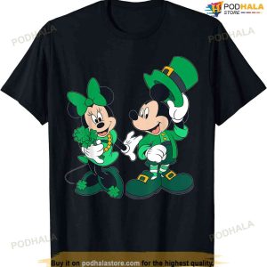 Disney Leprechaun Mickey Minnie Shamrock St. Patrick?s Day T-shirt