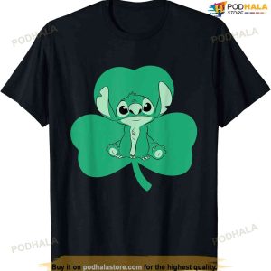 Disney Lilo And Stitch Green Shamrock St. Patrick's Day T-shirt