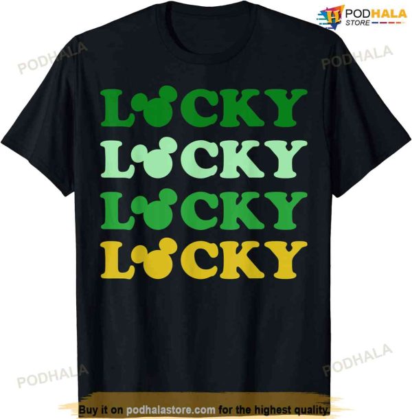Disney Mickey And Friends St. Patrick’s Day Lucky Stack T-shirt