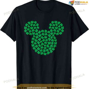 Disney Mickey Mouse Green Clovers St. Patrick's Day T-shirt T-shirt