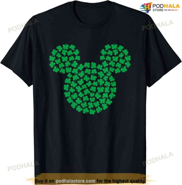 Disney Mickey Mouse Green Clovers St. Patrick’s Day T-shirt T-shirt