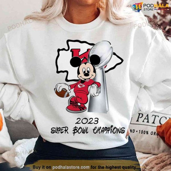 Disney Mickey Mouse Kansas City Chiefs Shirt, Funny Gift For Football Fans