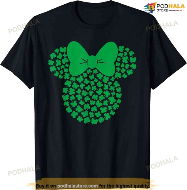 Disney Minnie Mouse Icon Green Shamrocks St. Patrick’s Day T-shirt