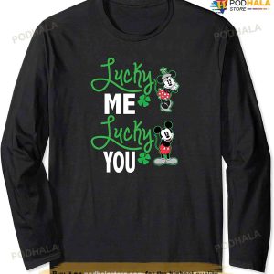 Disney St Patrick's Day Mickey And Minnie Lucky Long Sleeve T-shirt