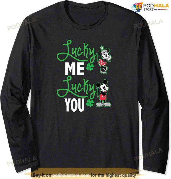Disney St Patrick’s Day Mickey And Minnie Lucky Long Sleeve T-shirt
