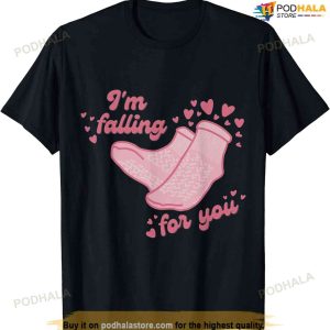 Falling For You Funny Pct Cna Nurse Happy Valentines Day T-shirt