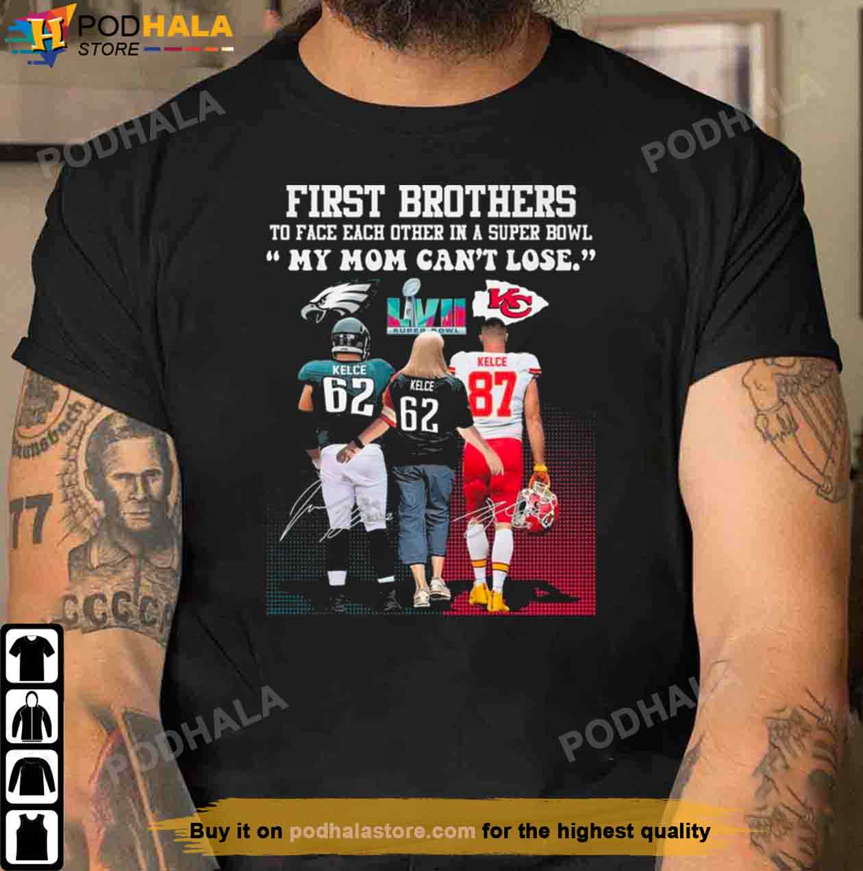 First Brothers My Mom Can't Lose Super Bowl LVII Shirt - Bring
