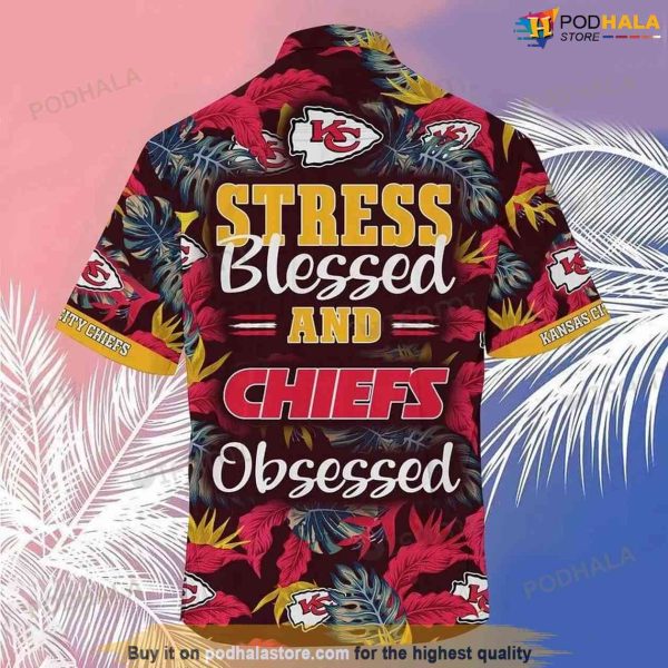 Football NFL KC Chiefs Hawaiian Shirt 3D Blessed Obsessed