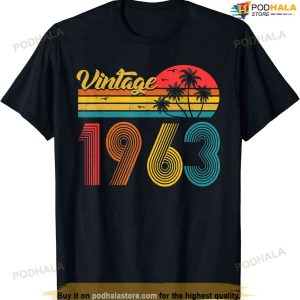 Funny 60 Years Old Retro Vintage 1963 60th Birthday Gift For Dad Shirt