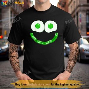 Green Eggs Ham Smile Face Brunch Breakfast Costume Shirt
