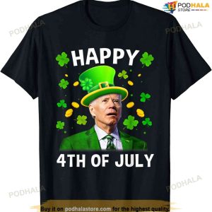 Happy 4th Of July Confused Funny Joe Biden St Patricks Day T-shirt