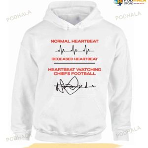 Heartbeat Watching Chiefs Football Kansas City Chiefs Tshirt