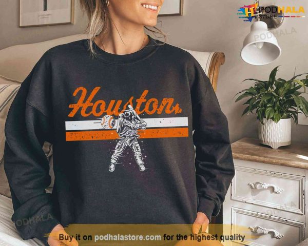Houston Baseball Sweatshirt, Vintage Astros Shirt, Game Day Apparel