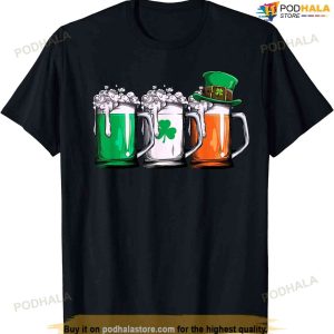 Irish Beer Ireland Flag St Patricks Day Men Women Leprechaun T-shirt