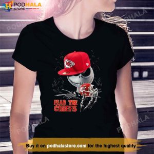Jack Skellington Fear The Kansas City Chiefs TShirt KC Chiefs Gift