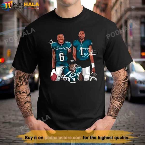 Jalen Hurts Devonta Smith AJ Brown T Shirt, Philadelphia Eagles Gift For Fans