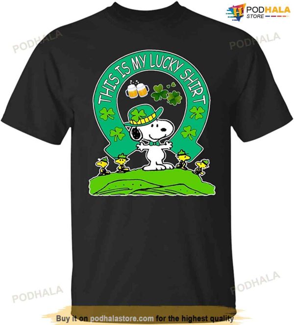 Jarkko This Is My Lucky Shirts Patricks Day Snoopy Dog Funny Irish Gift Shirt