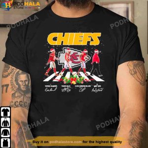 KC Chiefs Gifts Funny Abbey Road Signatures Christmas T Shirt
