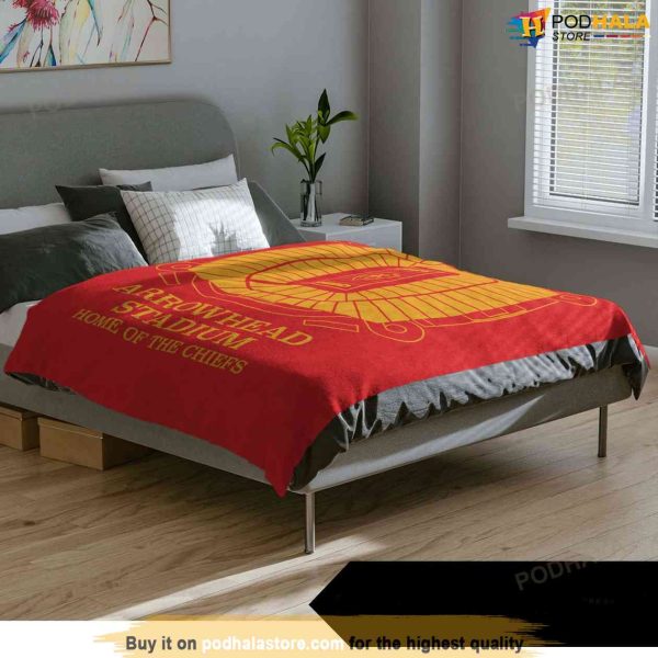 Kansas City Chiefs Arrowhead Stadium Blanket, KC Chiefs Blanket Gift