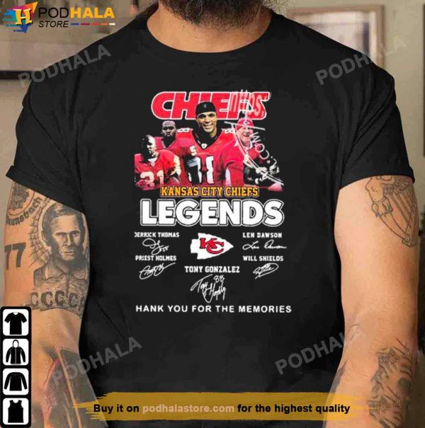 Kansas City Chiefs Legends Signatures Shirt, Kc Chiefs Gifts For Fans