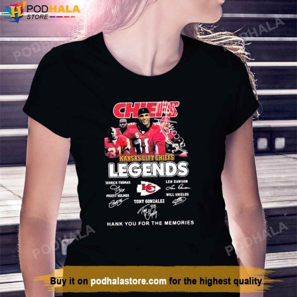 Kansas City Chiefs Legends Signatures Shirt, Kc Chiefs Gifts For Fans